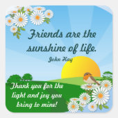 Zonsopkomst ~ Vriendschap Sticker (Voorkant)