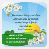 Zonsopkomst ~ Vriendschap Sticker # 2 (Voorkant)