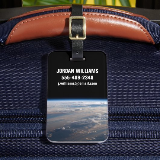 Zonsopkomst werpt lange schaduw over Filipijns Zee Bagagelabel (Voorkant Insitu 2)