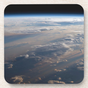 Zonsopkomst werpt lange schaduw over Filipijns Zee Bier Onderzetter