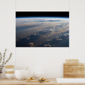 Zonsopkomst werpt lange schaduw over Filipijns Zee Poster (Keuken)