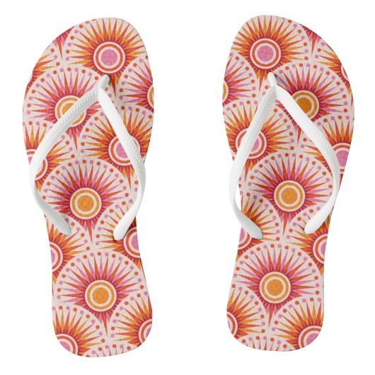 Zonsopkomst... zonneschijn... zonsondergang! teenslippers (Voetbed)