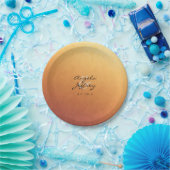 Zonsopkomst Zonsondergang Ombre Gradiënt Papieren Bordje (Feest)