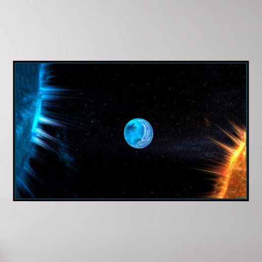 zonsstrijd poster (Voorkant)