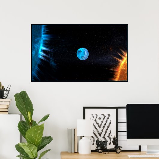 zonsstrijd poster (Thuiskantoor)