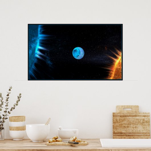 zonsstrijd poster (Keuken)