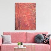 Zonsteenkleurig canvasprint met structuur canvas afdruk (Insitu (Woonkamer))