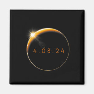 Zonsverduistering 2024 040824 Eclipse Mannen Vrouw Magneet