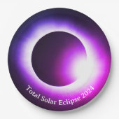 Zonsverduistering 2024, 8 april papieren bordje (Voorkant)