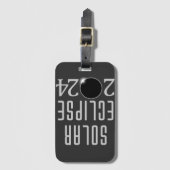 Zonsverduistering 2024 bagagelabel (Voorkant (verticaal))