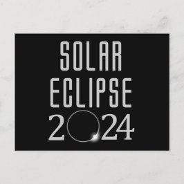 Zonsverduistering 2024 Briefkaart