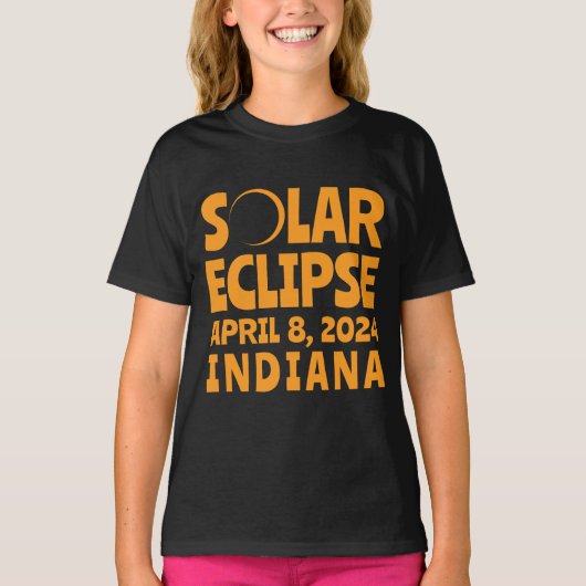 Zonsverduistering 2024 Indiana T-shirt (Voorkant)