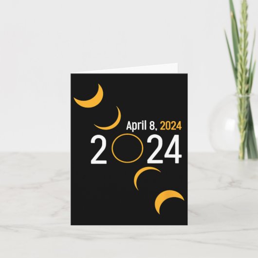 Zonsverduistering 2024 kaart (Voorkant)