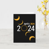 Zonsverduistering 2024 kaart (Gele Bloem)