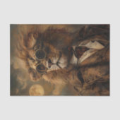 Zonsverduistering 2024 Leeuw Tissuepapier (Voorkant)