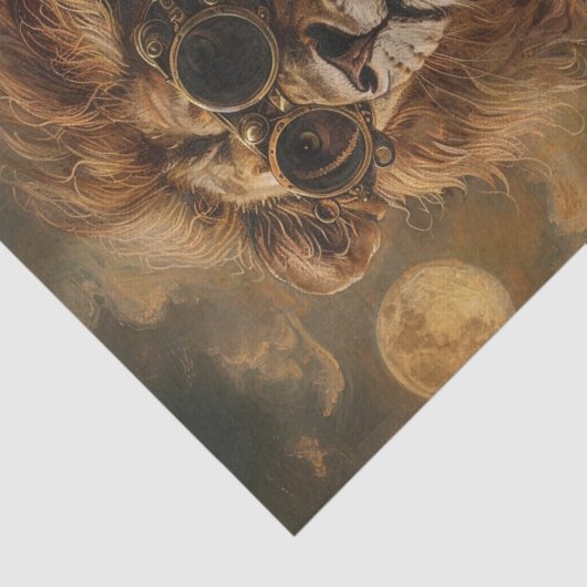 Zonsverduistering 2024 Leeuw Tissuepapier (Detail)