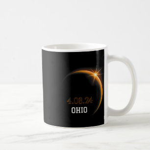 Zonsverduistering 2024 Ohio totaliteit voorjaar 4. Koffiemok