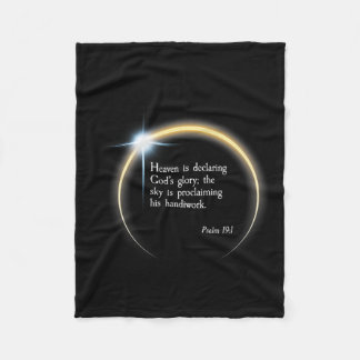 Zonsverduistering 2024 - Psalm 191 Fleece Deken