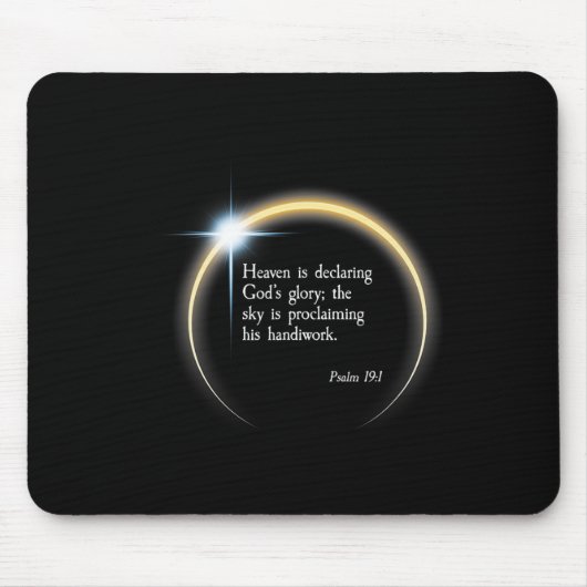 Zonsverduistering 2024 - Psalm 191 Muismat (Voorkant)