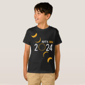 Zonsverduistering 2024 t-shirt (Voorkant volledig)
