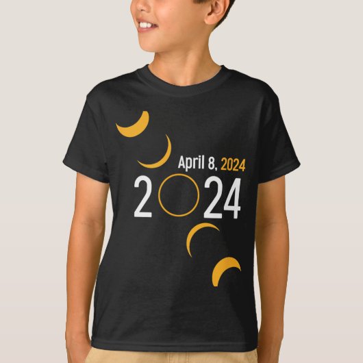 Zonsverduistering 2024 t-shirt (Voorkant)
