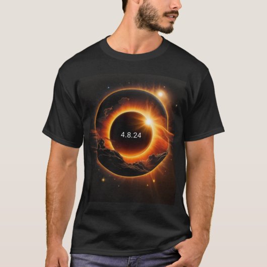 ZONSVERDUISTERING 2024 T-SHIRT (Voorkant)