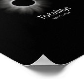 Zonsverduistering 2024 Totaal Poster (Hoek)