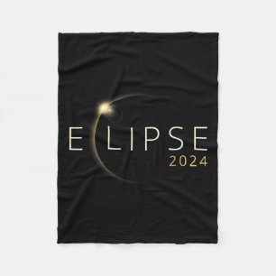 Zonsverduistering 2024 Totale Zonsverduistering 4. Fleece Deken