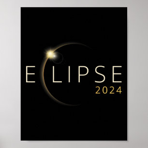 Zonsverduistering 2024 Totale Zonsverduistering 4. Poster