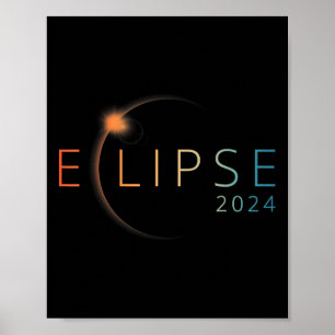 Zonsverduistering 2024 Totale Zonsverduistering 4. Poster