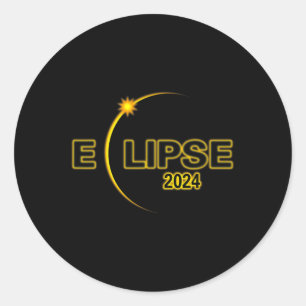 Zonsverduistering 2024 Totale Zonsverduistering 4. Ronde Sticker