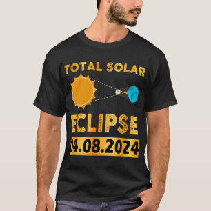 Zonsverduistering 2024 Totale Zonsverduistering 4. T-shirt