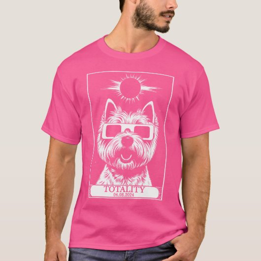 Zonsverduistering 2024 Totaliteit Tarot Kaart West T-shirt (Voorkant)