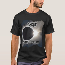 Zonsverduistering 2026 Arctisch gebied T-shirt