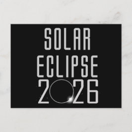 Zonsverduistering 2026 Briefkaart