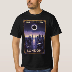 Zonsverduistering 2026 London Steampunk Groepsshir T-shirt