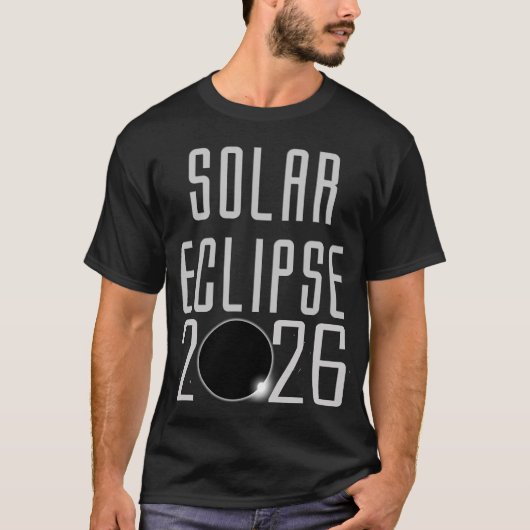Zonsverduistering 2026 t-shirt (Voorkant)