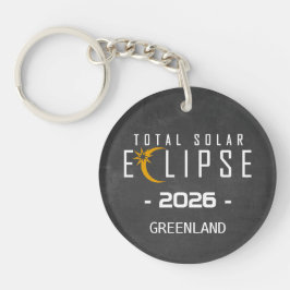 Zonsverduistering 2026 Totaliteit Sleutelhanger