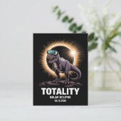 Zonsverduistering 2026 Totaliteit Viering Feestdagenkaart (Staand voorkant)
