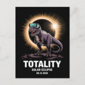 Zonsverduistering 2026 Totaliteit Viering Feestdagenkaart (Voorkant)