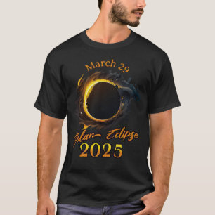Zonsverduistering 29 maart 2025 Herdenkingsshirt T-shirt