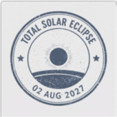 Zonsverduistering 2 augustus 2027 sticker (Voorkant)