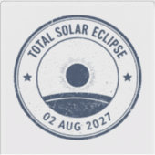 Zonsverduistering 2 augustus 2027 sticker (Voorkant)