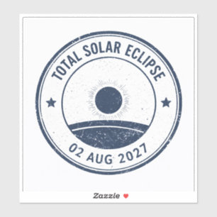 Zonsverduistering 2 augustus 2027 sticker