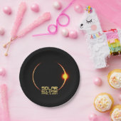 Zonsverduistering 8 april 2024 papieren bordje (Feest)