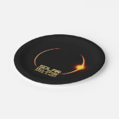 Zonsverduistering 8 april 2024 papieren bordje (Gekanteld)