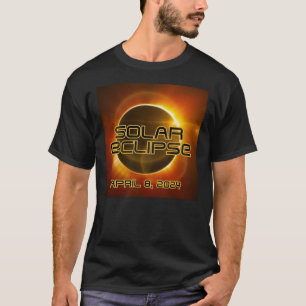 Zonsverduistering 8 april 2024 t-shirt