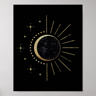 Zonsverduistering Amerikaanse Totale Zonsverduiste Poster