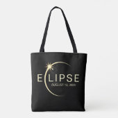 Zonsverduistering Astronomie Evenement 2026 Tote Bag (Achterkant)