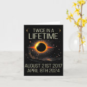 Zonsverduistering Astronomie twee keer in Leven 20 Kaart (Gele Bloem)